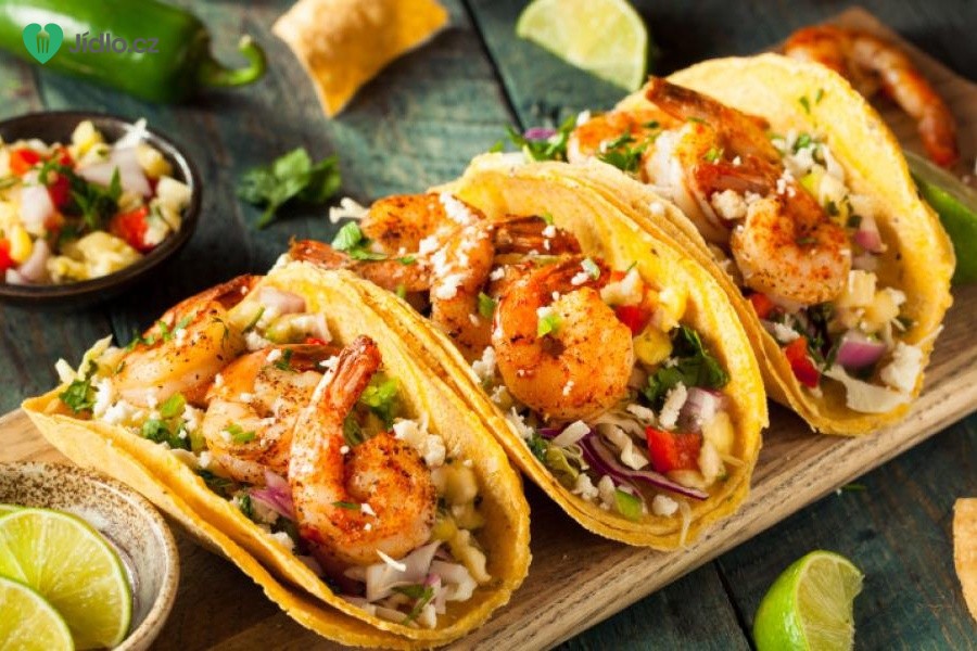 Krevety v pivním těstíčku v Tacos