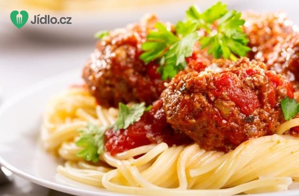 Špagety s masovými koulemi recept
