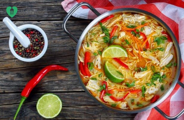 Thajská červená  polévka recept