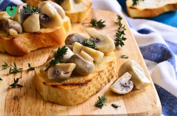 Toasty s houbami recept