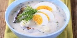 Bramborová polévka s vejci (kulajda)